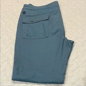 Roark Blue Cargo Pants Modern Straight-Leg Design